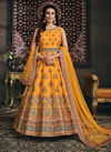 Yellow Colour Banarasiya Heavy Wedding Wear Latest Fancy Designer Salwar Kameez Collection 1001